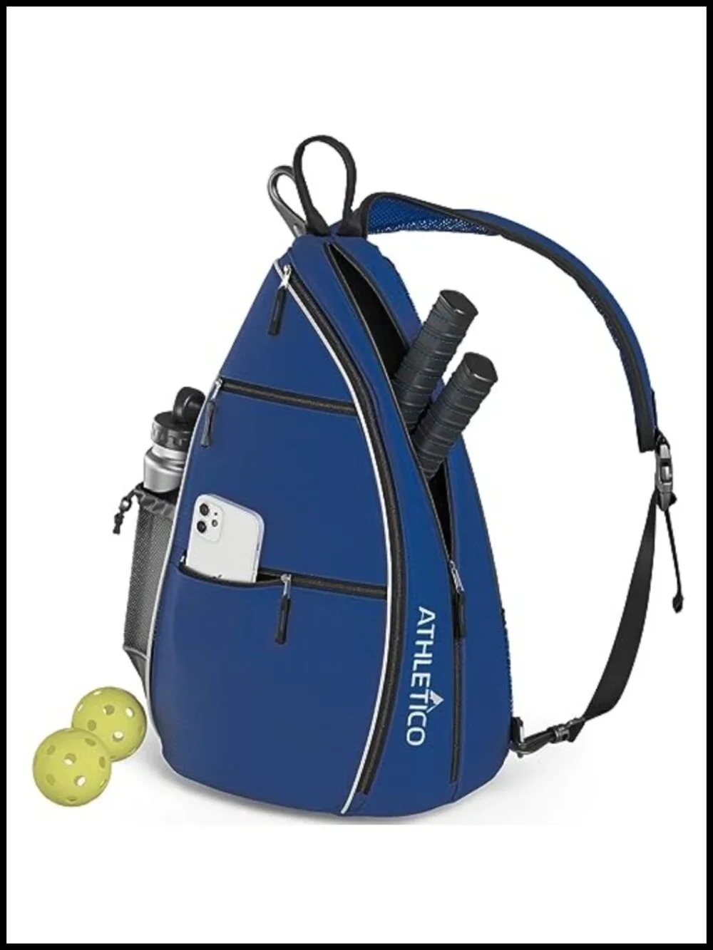 Sling Backpack Crossbody for Pickleball Tennis Travel Unisex